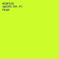 #CBFE29 - Pear Color Image