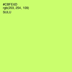 #CBFE6D - Sulu Color Image