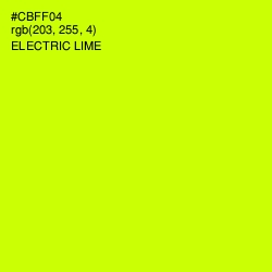 #CBFF04 - Electric Lime Color Image