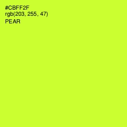 #CBFF2F - Pear Color Image