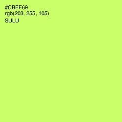 #CBFF69 - Sulu Color Image
