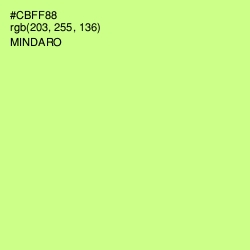 #CBFF88 - Mindaro Color Image