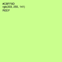 #CBFF8D - Reef Color Image