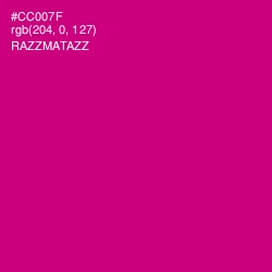 #CC007F - Razzmatazz Color Image