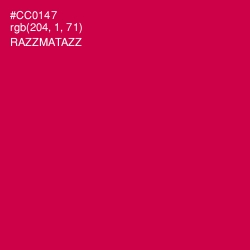 #CC0147 - Razzmatazz Color Image