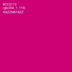 #CC0173 - Razzmatazz Color Image