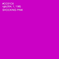 #CC01C6 - Shocking Pink Color Image
