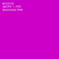 #CC01C8 - Shocking Pink Color Image