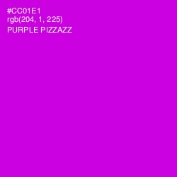 #CC01E1 - Purple Pizzazz Color Image