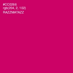 #CC0266 - Razzmatazz Color Image