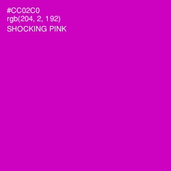 #CC02C0 - Shocking Pink Color Image
