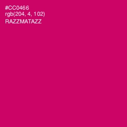 #CC0466 - Razzmatazz Color Image