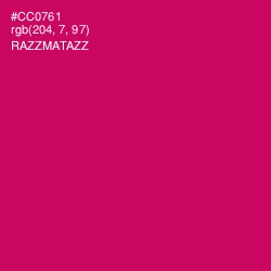 #CC0761 - Razzmatazz Color Image