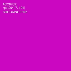 #CC07C2 - Shocking Pink Color Image