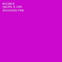 #CC08CE - Shocking Pink Color Image