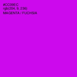 #CC09EC - Magenta / Fuchsia Color Image