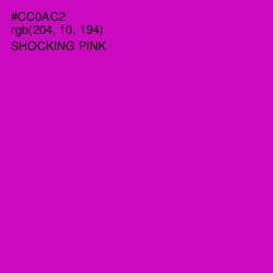 #CC0AC2 - Shocking Pink Color Image