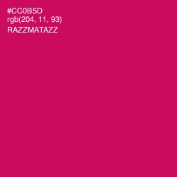 #CC0B5D - Razzmatazz Color Image