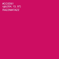 #CC0D61 - Razzmatazz Color Image