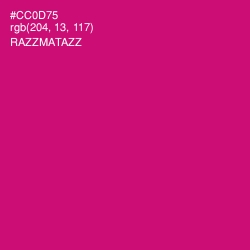 #CC0D75 - Razzmatazz Color Image