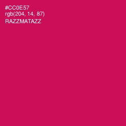 #CC0E57 - Razzmatazz Color Image