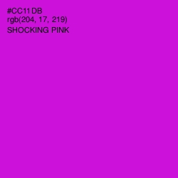 #CC11DB - Shocking Pink Color Image