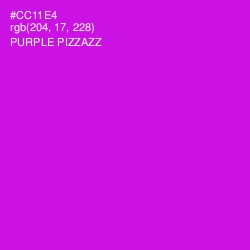 #CC11E4 - Purple Pizzazz Color Image