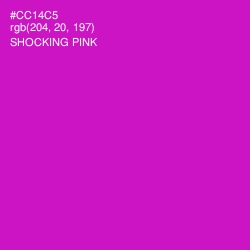 #CC14C5 - Shocking Pink Color Image