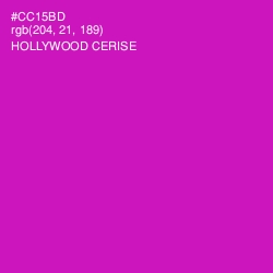 #CC15BD - Hollywood Cerise Color Image