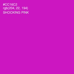 #CC16C2 - Shocking Pink Color Image