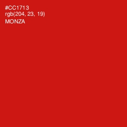#CC1713 - Monza Color Image