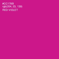 #CC178B - Red Violet Color Image