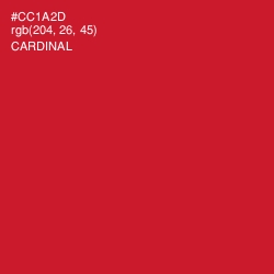 #CC1A2D - Cardinal Color Image