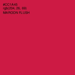 #CC1A45 - Maroon Flush Color Image