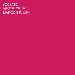 #CC1A5C - Maroon Flush Color Image