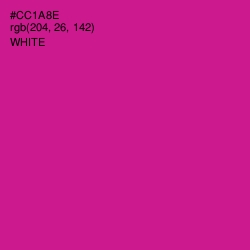 #CC1A8E - Red Violet Color Image