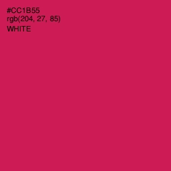 #CC1B55 - Maroon Flush Color Image