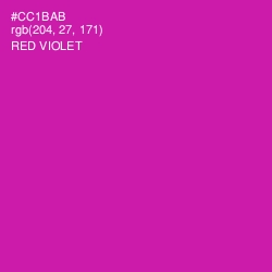 #CC1BAB - Red Violet Color Image