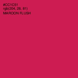 #CC1C51 - Maroon Flush Color Image