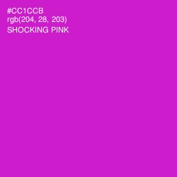 #CC1CCB - Shocking Pink Color Image