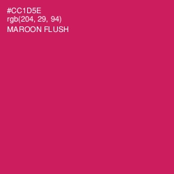 #CC1D5E - Maroon Flush Color Image