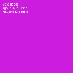 #CC1DDE - Shocking Pink Color Image
