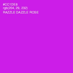 #CC1DE8 - Razzle Dazzle Rose Color Image