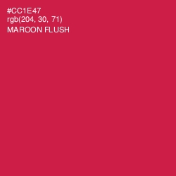 #CC1E47 - Maroon Flush Color Image