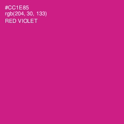 #CC1E85 - Red Violet Color Image