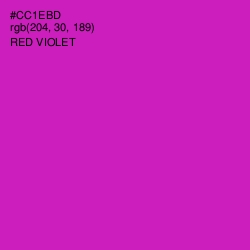 #CC1EBD - Red Violet Color Image