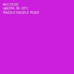 #CC1EDD - Razzle Dazzle Rose Color Image