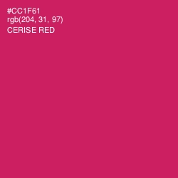 #CC1F61 - Cerise Red Color Image