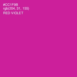 #CC1F9B - Red Violet Color Image