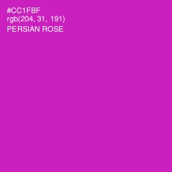 #CC1FBF - Persian Rose Color Image